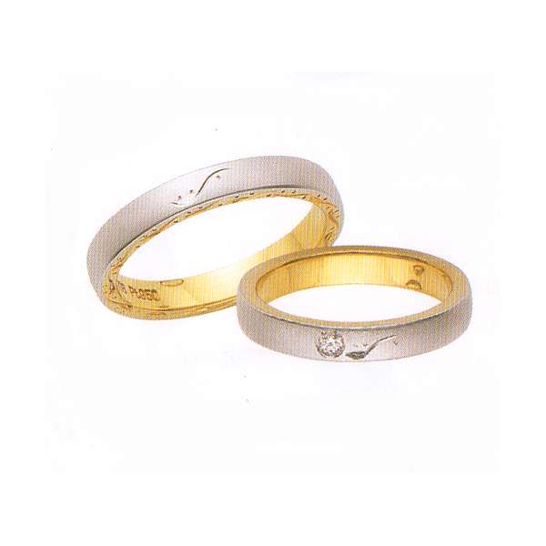 ANGEブライダル　結婚リング　・マリッジリング[指輪]（写真上側）　5610040【楽ギフ_名入れ】