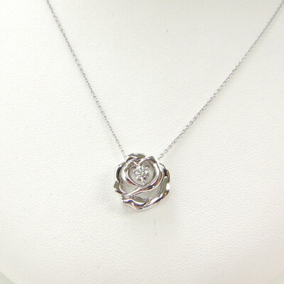 ラザール保証書付 THE LAZARE DIAMOND 【ラザールダイヤモンド】　薔薇・・・（情熱）　ダイヤモンドペンダント(0.13ct) LD480KN 【楽ギフ_包装】【RCP】【送料無料】10P04Mar19