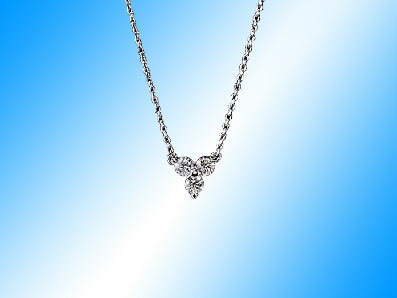 最高級ダイヤモンド　【THE LAZARE DIAMOND】ラザールダイヤモンド　ザ・ラザール　3ストーンペンダント