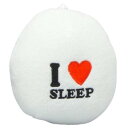 4582426872400【新品】ネムリエール I LOVE SLEEP ホワイト　白　(M)　快眠・安眠グッズ　サイズ：約90mm