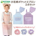 【ママ割エントリーでポイント9倍】【DM便200円】小花柄ポケットエプロン2点セット 同