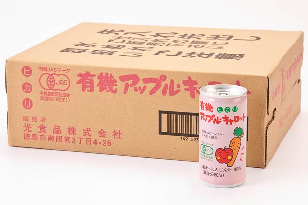 【メーカー取寄品】光食品有機アップル・キャロット190g×30缶