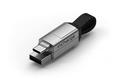 <strong>インチャージ6</strong> ホワイト 6in1 マルチ充電ケーブル Type-C Type-A MicroUSB