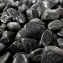 【送料無料】タンブルブラック8分 (約24mm) 約38kg入り 化粧砂利【砂利 庭】【庭石】【ミックス砂利】【ガーデン】【エクステリア】