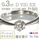 婚約指輪 ダイヤ リング〔あす楽7-13号 0.3ct D ...