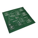 #138033ザ・プリンテッドイメージ(THE PRINTED IMAGE)バンダナ(54×54cm) - FLY FISHING KNOTS/フライフィッシングノッツ スカーフ ハンカチーフ 大判 弁当包み 釣り 結び目 緑 グリーン 【RCP】