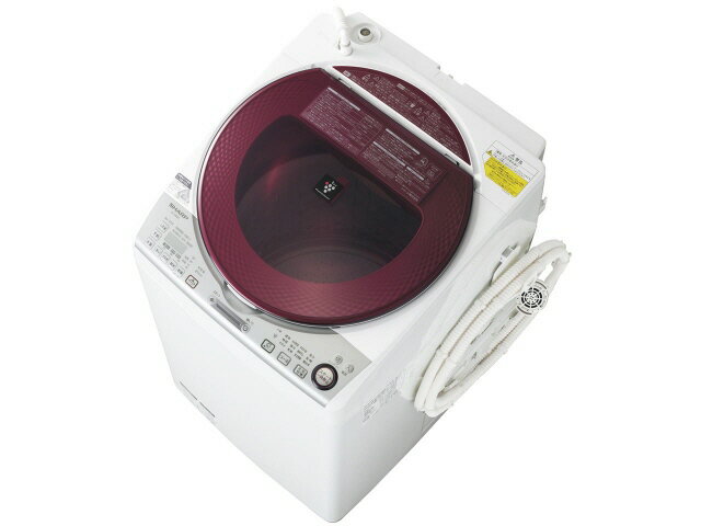 【代引不可】シャープ 洗濯機 ES-TX840-R [レッド系] [洗濯機スタイル：洗濯乾…...:youplan:10198911