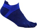 5本指 ソックス 靴下 スポーツ ショートタイプ 綿 素材 フリーサイズ MDM(ブルー, Free Size)