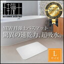 送料無料【枚数限定!!訳有特価品　汚れ&傷有】Lサイズ　珪藻土バスマット　速乾足拭きマット　約60×40cm　レギュラーサイズ【(kog)/バスマット/足拭きマット/プレゼント/速乾/珪藻土/keiso2】(bath-keisoudo-wake)