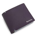 ポールスミス 財布 二つ折り財布 パープル Paul Smith psu936-34 メンズ 紳士