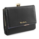 ポールスミス 財布 二つ折り財布 がま口財布 ブラック Paul Smith pwu764-10 レディース 婦人