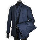 展示品 ティノラス スーツ Mサイズ ストライプスーツ スリーピース TENORAS 紺(ネイビー) te5012 メンズ 紳士