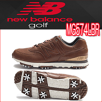 【2016 モデル】メンズ スパイク ゴルフシューズ MG574LBRNew Balance NB ニューバランスシグニチャーモデル レザー日本正規品【ゴルフ】 売れ筋