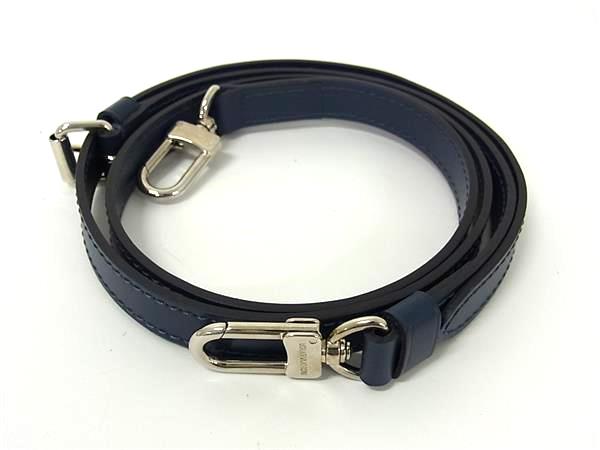 ■極美品■ LOUIS VUITTON ルイヴィトン バッグ用 ショルダーストラップ 斜め掛け 肩掛け ネイビー系 FM9412