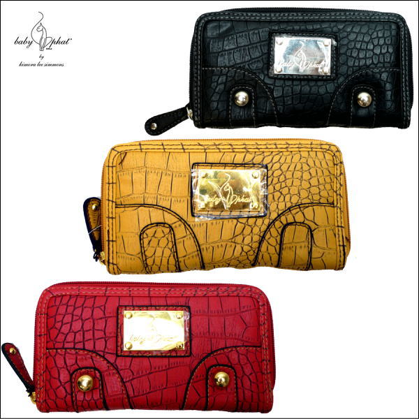 baby phat(ベイビーファット)CROC ZIP WALLETラウンドジップウォレットラウンドジップ長財布BP6488