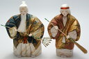 木目込 高砂人形 祥風 十号(約23cm) 結納 賀寿 長寿祝い などに 送料無料 長寿・和合の象徴である高砂人形…伝統美溢れる一刀彫高砂人形です