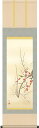掛軸(掛け軸) 春用 紅白梅に鶯 長江桂舟作 尺三立 約横44.5cm×縦164cm【送料無料】g6045 KZ3MA2-098