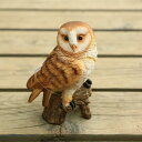 雑貨 置物・フィギュア:フクロウ小(白)*12246ふくろう