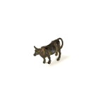 添景：銅製漆塗り　牛