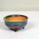 現代小鉢:平安虹泉 足付丸鉢 9.8cm【現】