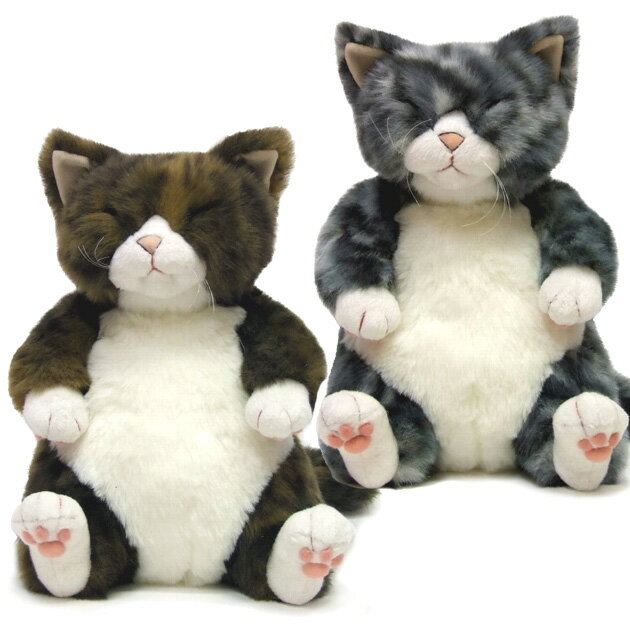 ♪【送料無料】Cuddly 猫のぬいぐるみ（猫雑貨 猫グッズ）【yokohama】