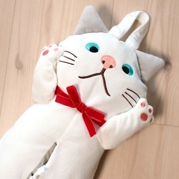 ティッシュケース・白猫ターチャン　ぬいぐるみ型ティッシュボックスカバー（ティッシュボックス…...:yukinekoya:10003406
