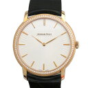 オーデマ・ピゲ AUDEMARS PIGUET ジュールオーデマ エクストラシン ベゼルダイヤ 15182OR.ZZ.A102CR.01 シルバー文字盤 新品 腕時計 メンズ