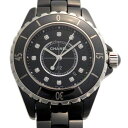 シャネル CHANEL J12 H1625 ブラック文字盤 レディース 腕時計 【新品】