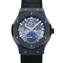 ウブロ HUBLOT クラシックフュージョン アエロフュージョン ムーンフェイズ ブラックマジック 517.CX.0170.LR グレー文字盤 メンズ 腕時計 【中古】