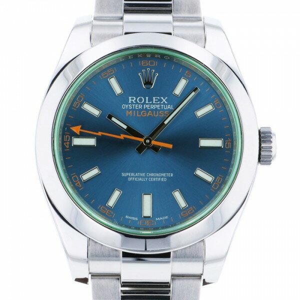 ロレックス ROLEX ミルガウス 116400GV ブラック文字盤