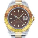 ロレックス ROLEX GMTマスターII 16713 ブラウン文字盤