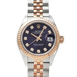 <strong>ロレックス</strong> ROLEX デイトジャスト 28 279171G <strong>オーベルジーヌ</strong>文字盤 新品 腕時計 レディース