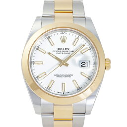 ロレックス ROLEX デイトジャスト 41 126303 ホワイト/バー文字盤 新品 腕時計 メンズ