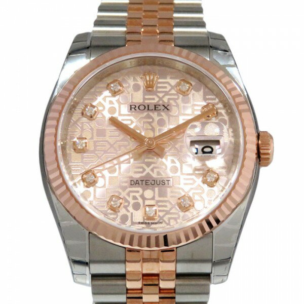 ロレックス ROLEX デイトジャスト 116231G ピンクコンピューター文字盤