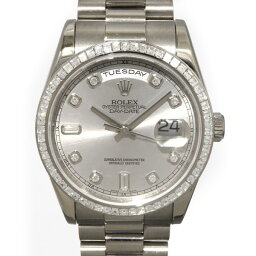 <strong>ロレックス</strong> ROLEX <strong>デイデイト</strong> 118399A シルバー文字盤 中古 腕時計 メンズ