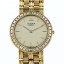 セイコー SEIKO クレドール ベゼルダイヤ 8J80-6020 ゴールド文字盤 アンティーク 腕時計 メンズ