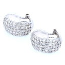 K18WG ホワイトゴールド ダイヤモンド ピアス/イヤリング