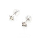 K18WG ホワイトゴールド ダイヤモンド ピアス/イヤリング