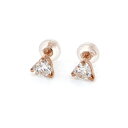 PG ピンクゴールド ダイヤモンド ピアス/イヤリング