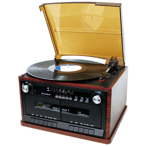 レコード録音機能付Wカセットレコーダー[代引き手数料無料][送料無料]