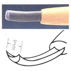 彫刻刀 ハイス鋼 3mm 丸曲型...:yumegazai:10034326