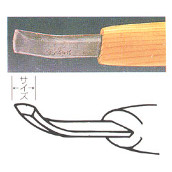 彫刻刀 ハイス鋼 3mm 相透曲型...:yumegazai:10034050