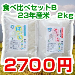 【新米】【送料無料】夢ごこち・はつしも【食べ比べ各2KgセットB】【白米】【23年】【美濃池田産】【ハツシモ】