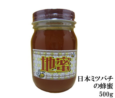 生はちみつ 非加熱 国産蜂蜜 ニホンミツバチ(日本蜜蜂)のはちみつ地蜜500g【送料無料 はちみつ】【宇和養蜂】【国産】【愛媛産】