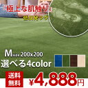 低反発 ラグ 厚手 極厚20mm 200×200 2畳 洗える ラグマット ホットカーペット対応 グリーンも 床暖房対応 送料無料 top2984 newlife
