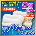 空間fitの夢まくらプレミアム 2個セット 選べる専用カバー...