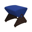 デザイナーズスツール イス バーチェア 椅子 カウンターチェア アジャスター付き ダーク（布：ブルー／ABS）【Mona．Dee】モナディー WAS01S 青