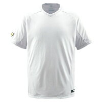 デサント（DESCENTE） ジュニアベースボールシャツ（Vネック） （野球） JDB202 Sホワイト 150 白の画像