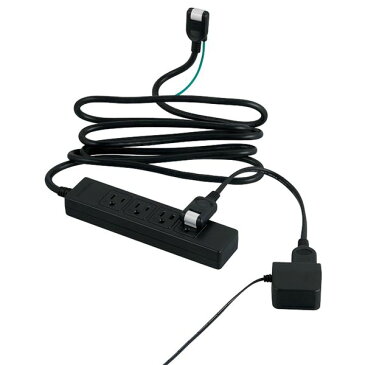 バッファロー(サプライ) 電源延長ケーブル 2本セット 0.2m ブラック BSTAPEX02BKX2( ブラック 黒 )