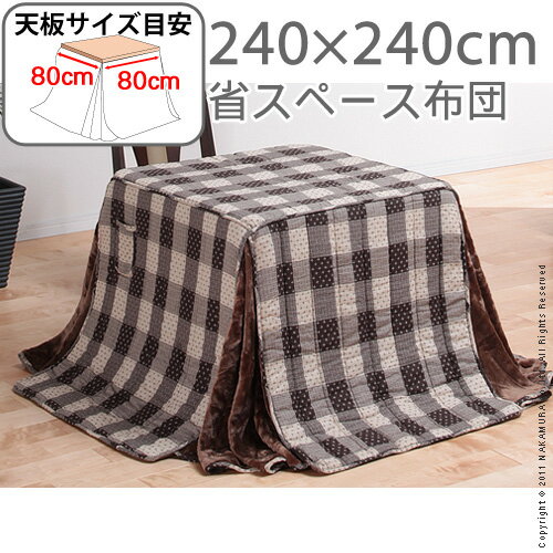 ハイタイプこたつ用掛布団 Accord〔アコード〕240x240cm80x80cmハイタイプこたつ用【SBZcou1208】【P0801】